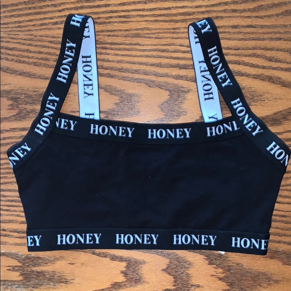 NWOT Black “Honey” Bralette